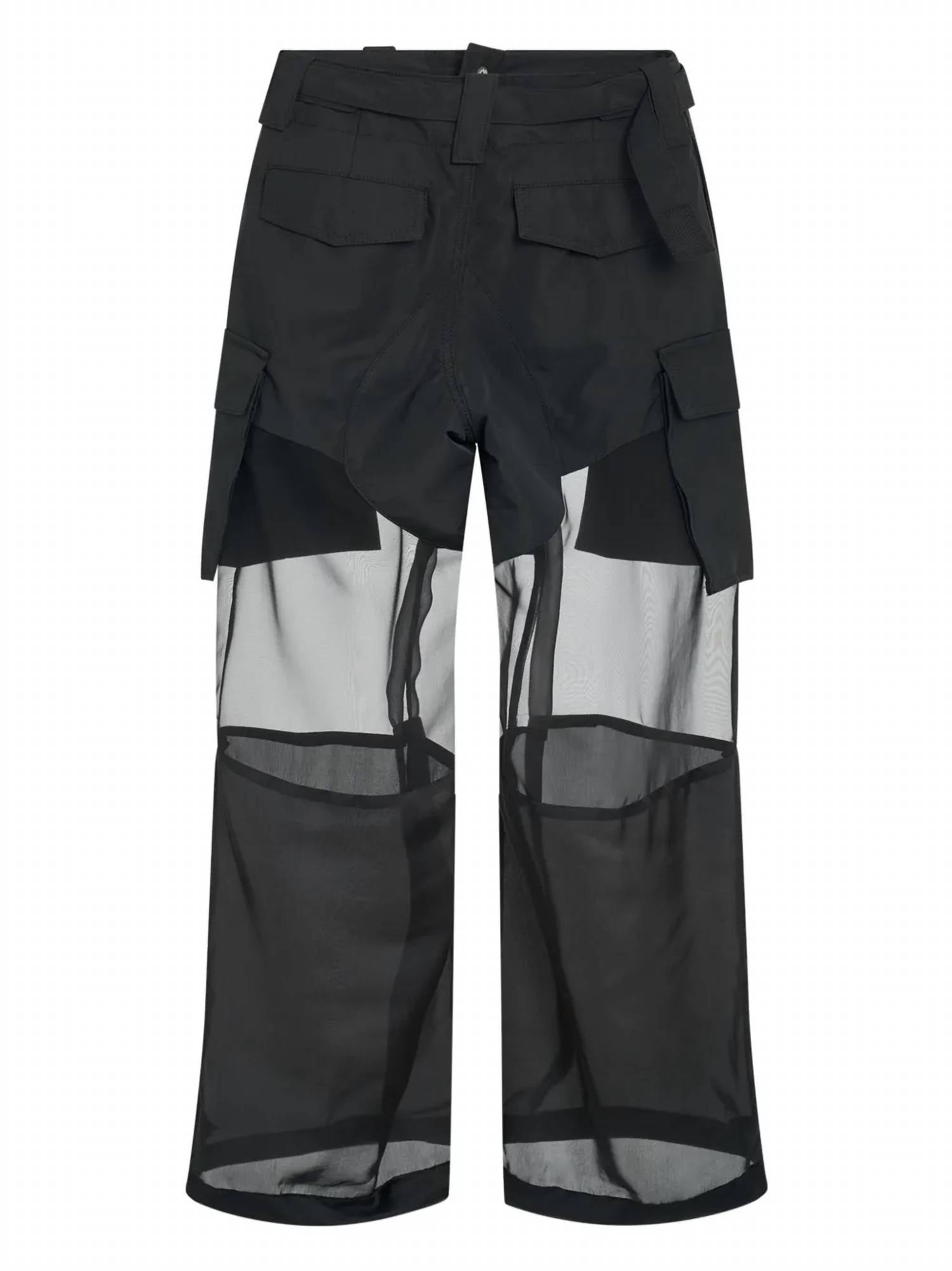 Sacai - Sacai Straight Leg Fabric Combo Pants