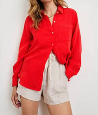 Rails Ellis Shirt in cherry - women's blouse