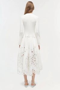 Simkhai - Daila Embroidered Knit Midi Dress
