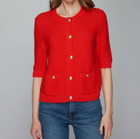 Autumn Cashmere - Button Front Elbow Sleeve Jacket