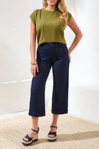 Tribal - Sophia Hugging Crop Palazzo Jeans