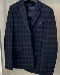 Leo & Zachary - Boys' Checked Stretch Blazer