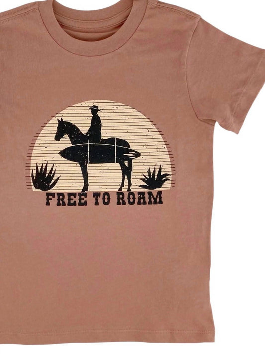 Tiny Whales - Boys' Free To Roam Short Sleeve Tee