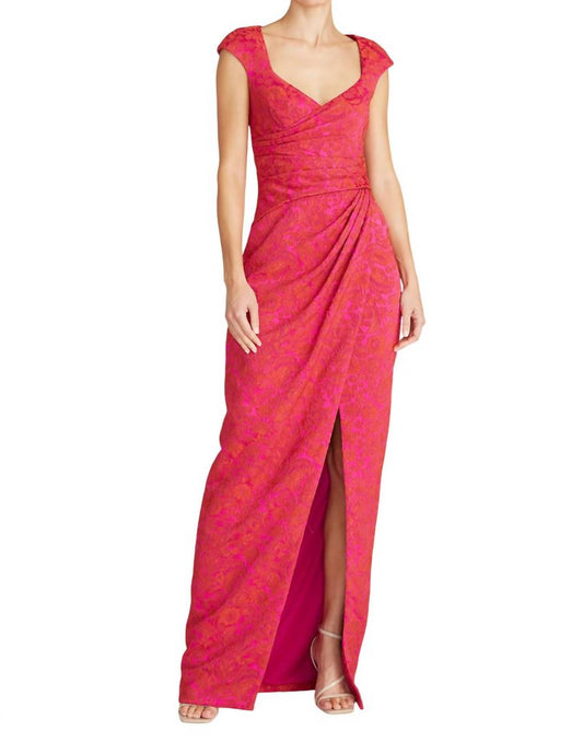 Theia - Column Maxi Dress