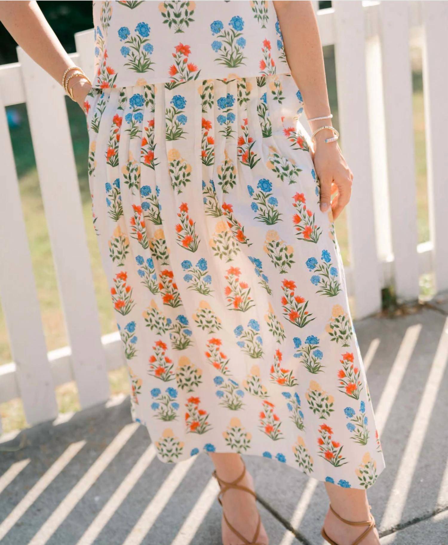 VICTORIA DUNN Sadie Maxi Skirt in flourish - women's skirt