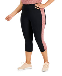 Ideology - Women's Colorblock Capri Leggings - Plus