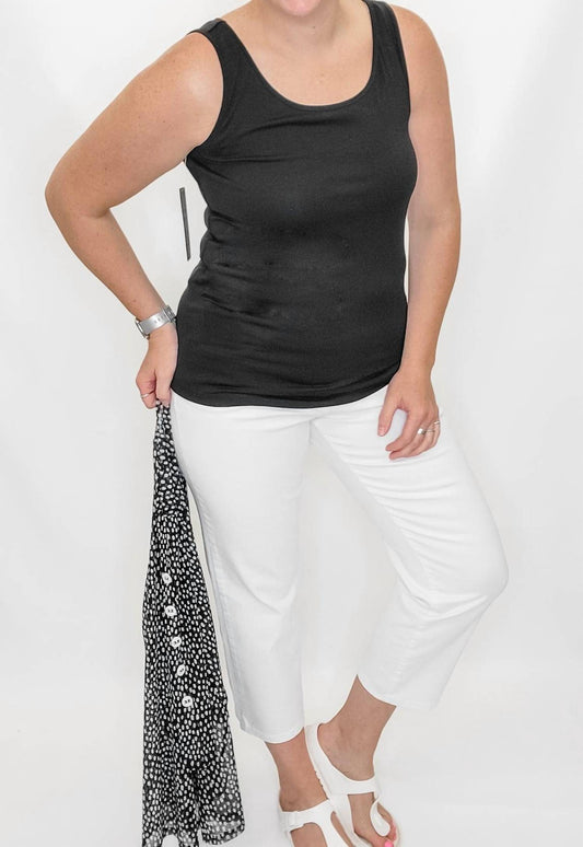 Multiples - Cotton Spandex Layering Tank Top