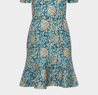 SALONI Callaina Rose Brocade Min Dress in green - women's dress - view 5
