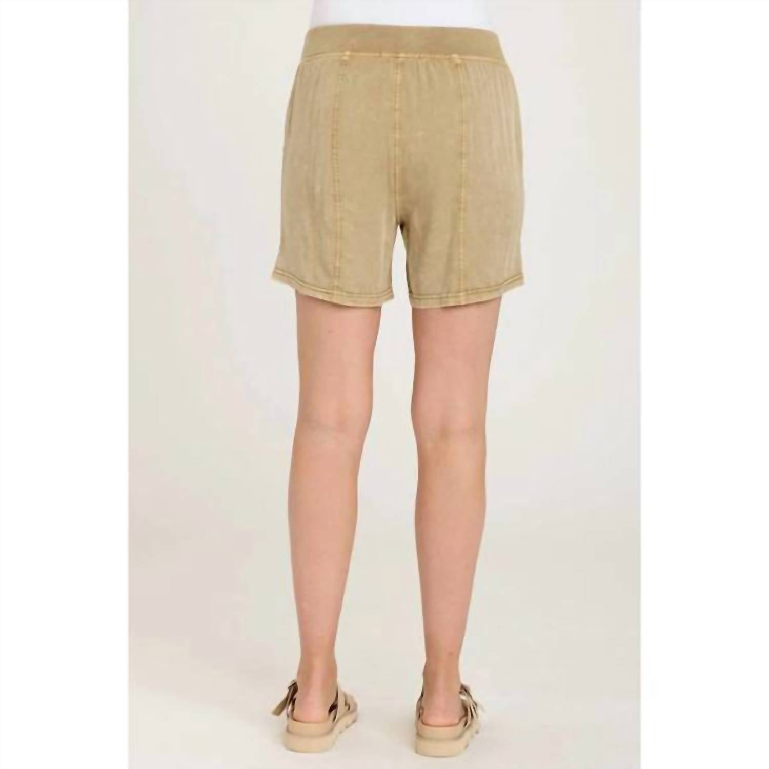 Xcvi - Distressed Pull-on Wash Shorts