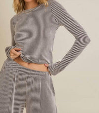 Gilli - Striped Wide Leg Pant Set