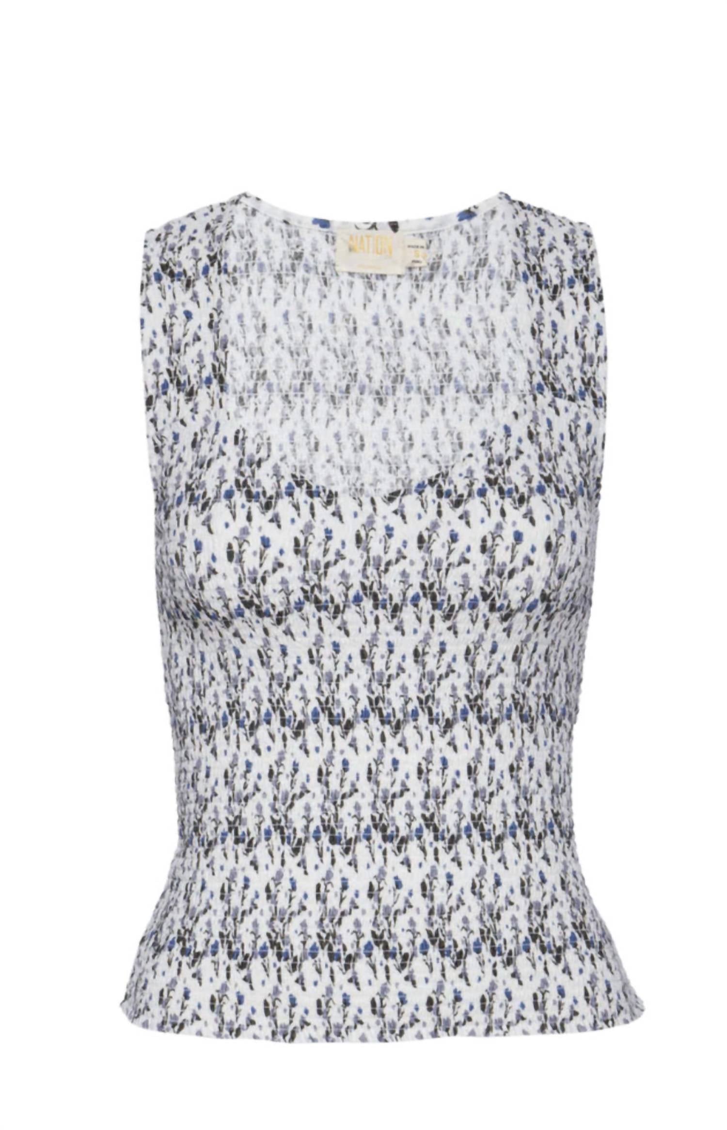 Nation Ltd - BELLA FLORAL SMOCKED TANK TOP