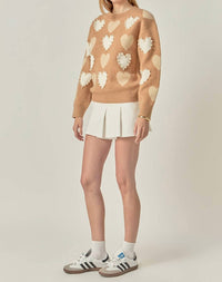 English Factory - Dolly Heart And Pearl Sweater