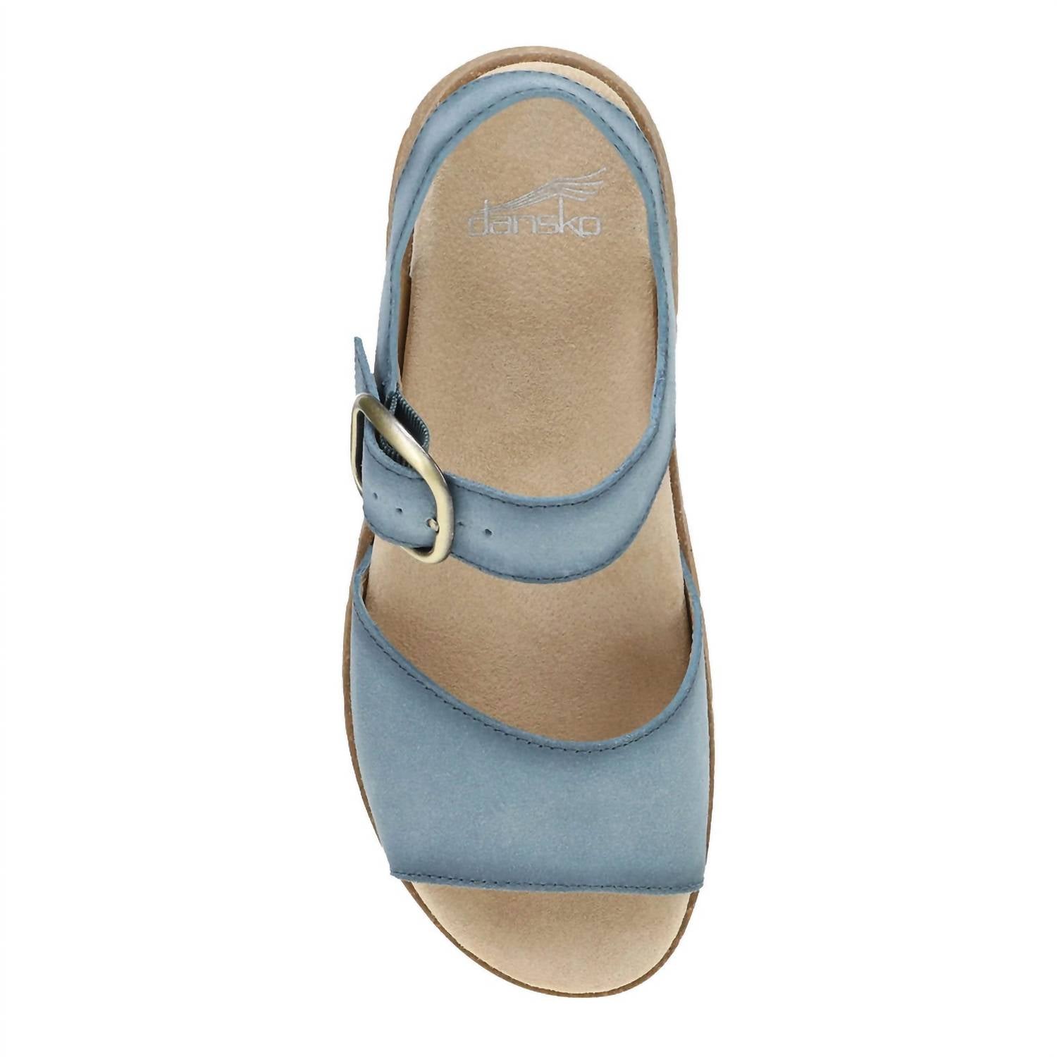dansko Women's Bianca Ankle Strap Sandal in blue - women's sandal - view 4