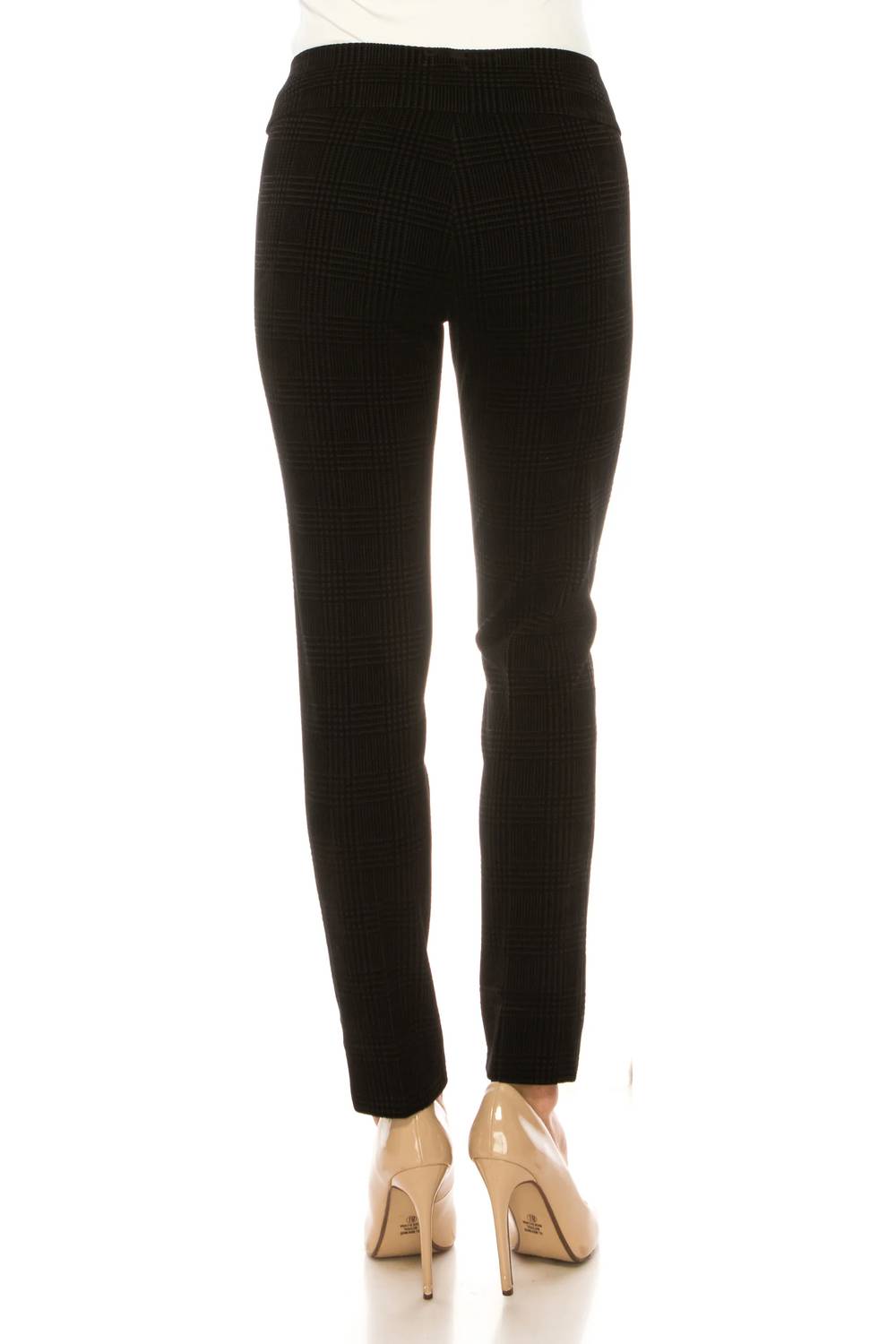 Zac & Rachel - Printed Velvet Ankle Pull-on Pants