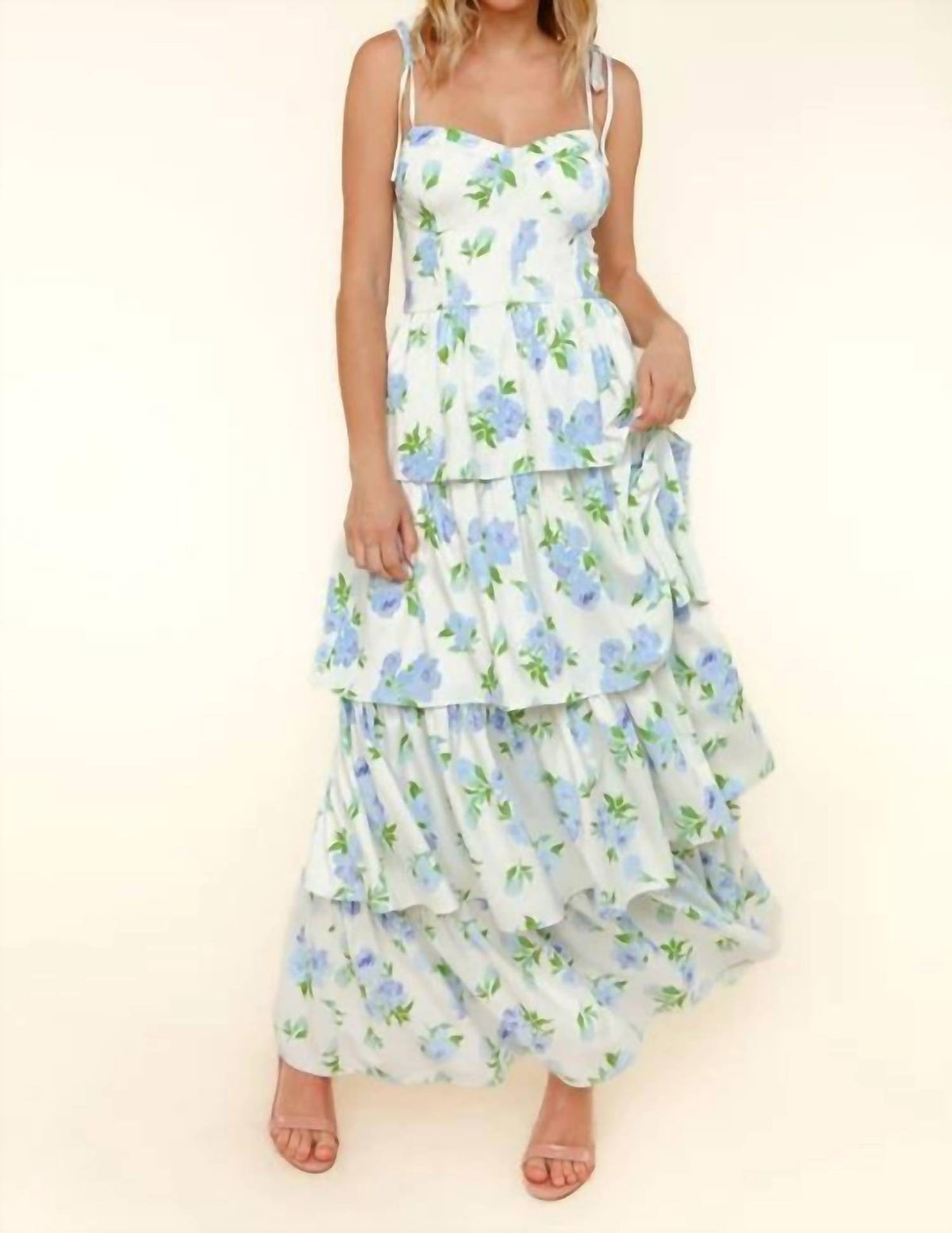 Kori - Tiered Maxi Floral Summer Dress