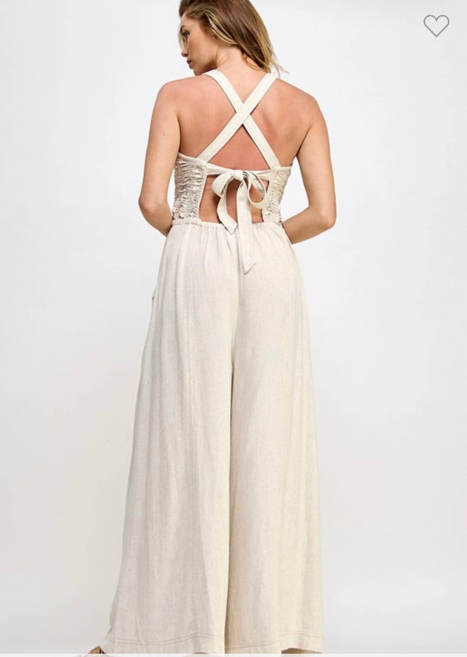 Miss Love - Always Ruched One Piece Jumpsuit