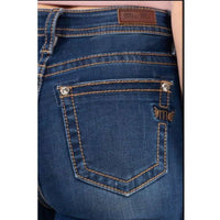 Miss Me High Rise Flare Jeans in dark wash - women's jeans - alternate view