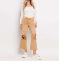 Vervet By Flying Monkey - Super High Rise 90s Vintage Crop Flare Jeans