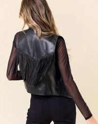 Saints & Hearts - Midnight Glimmer Fringe Vest