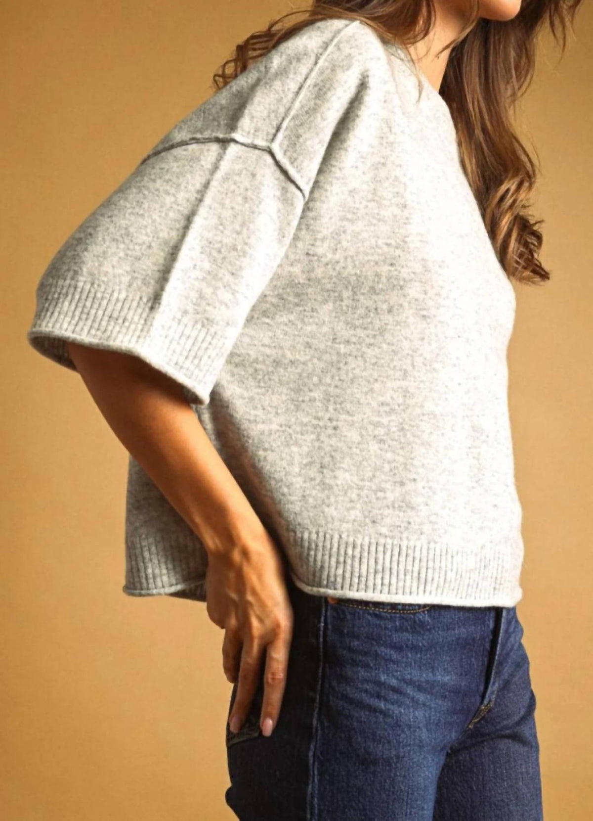 Miou Muse - Short Sleeve Sweater