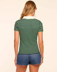 Ramy Brook - Avalon Ribbed Knit Polo Top