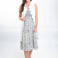 Doe And Rae - Sarai Smocked Midi Dress