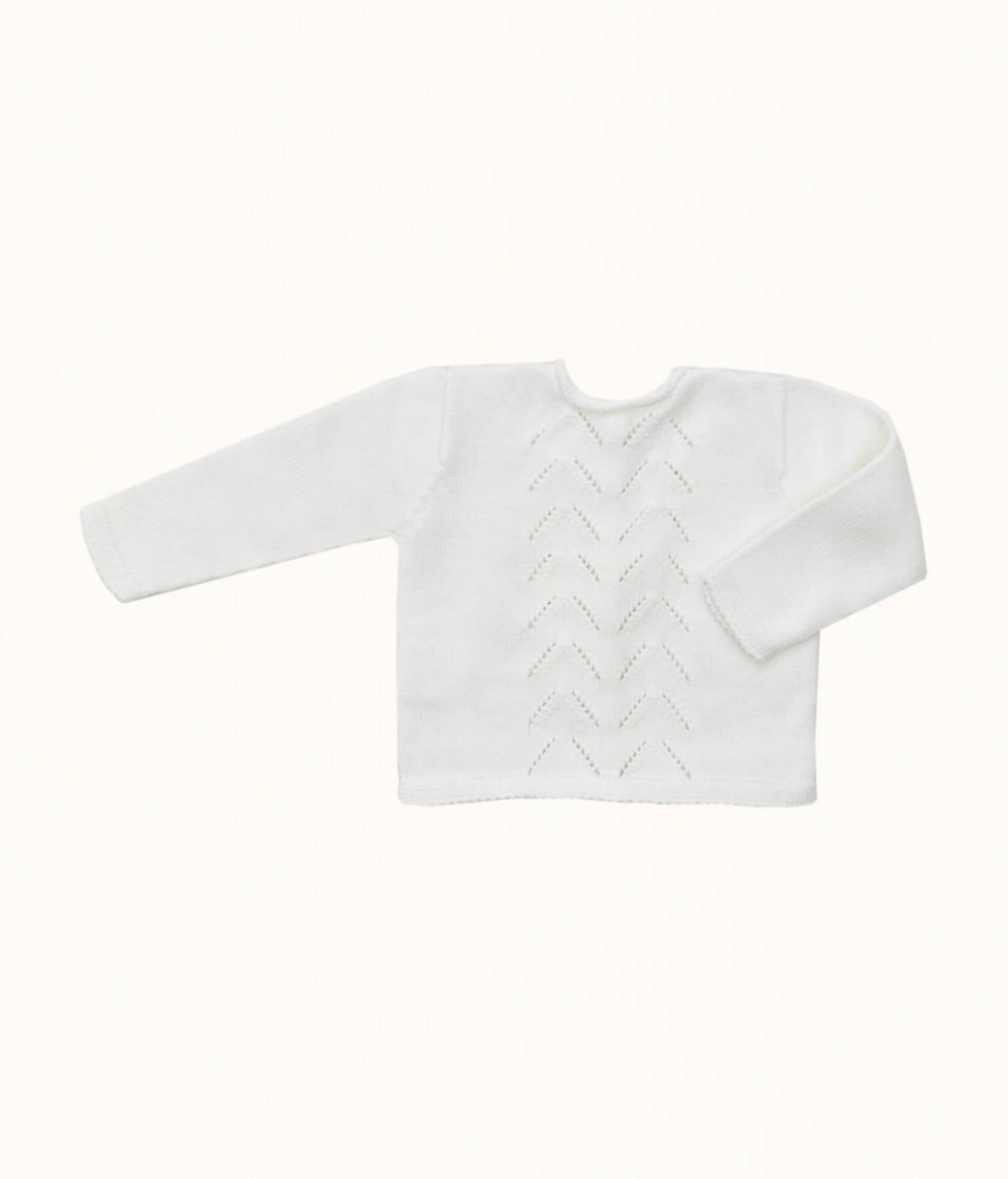 Mamitis Kid's Roma Knit Reversible Pants Set in white - item - view 9