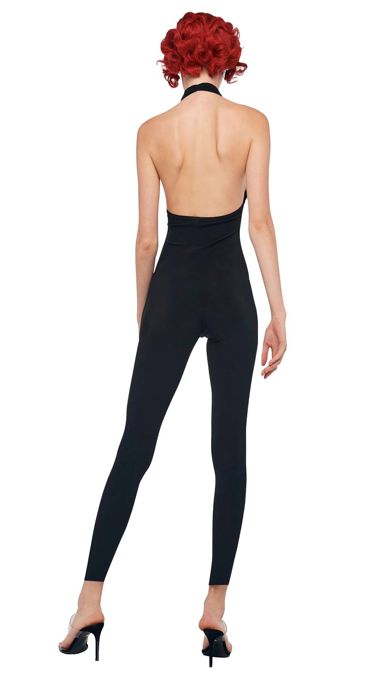 Norma Kamali - Cross Halter Catsuit