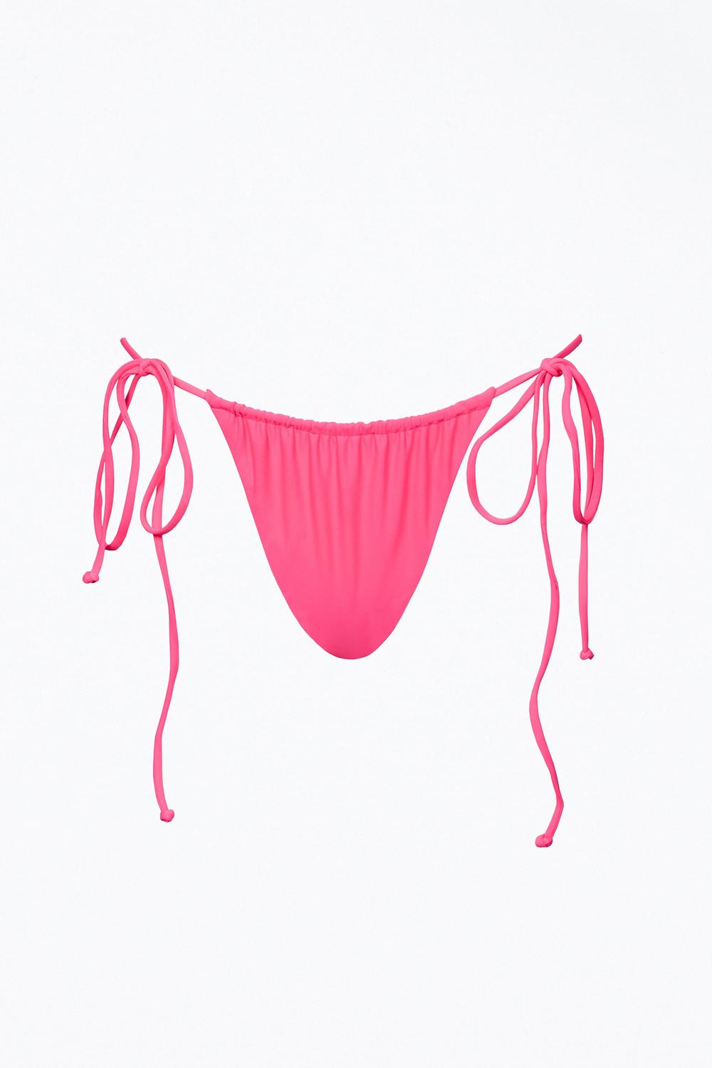 BARBADOS RUCHED STRING BIKINI BOTTOM
