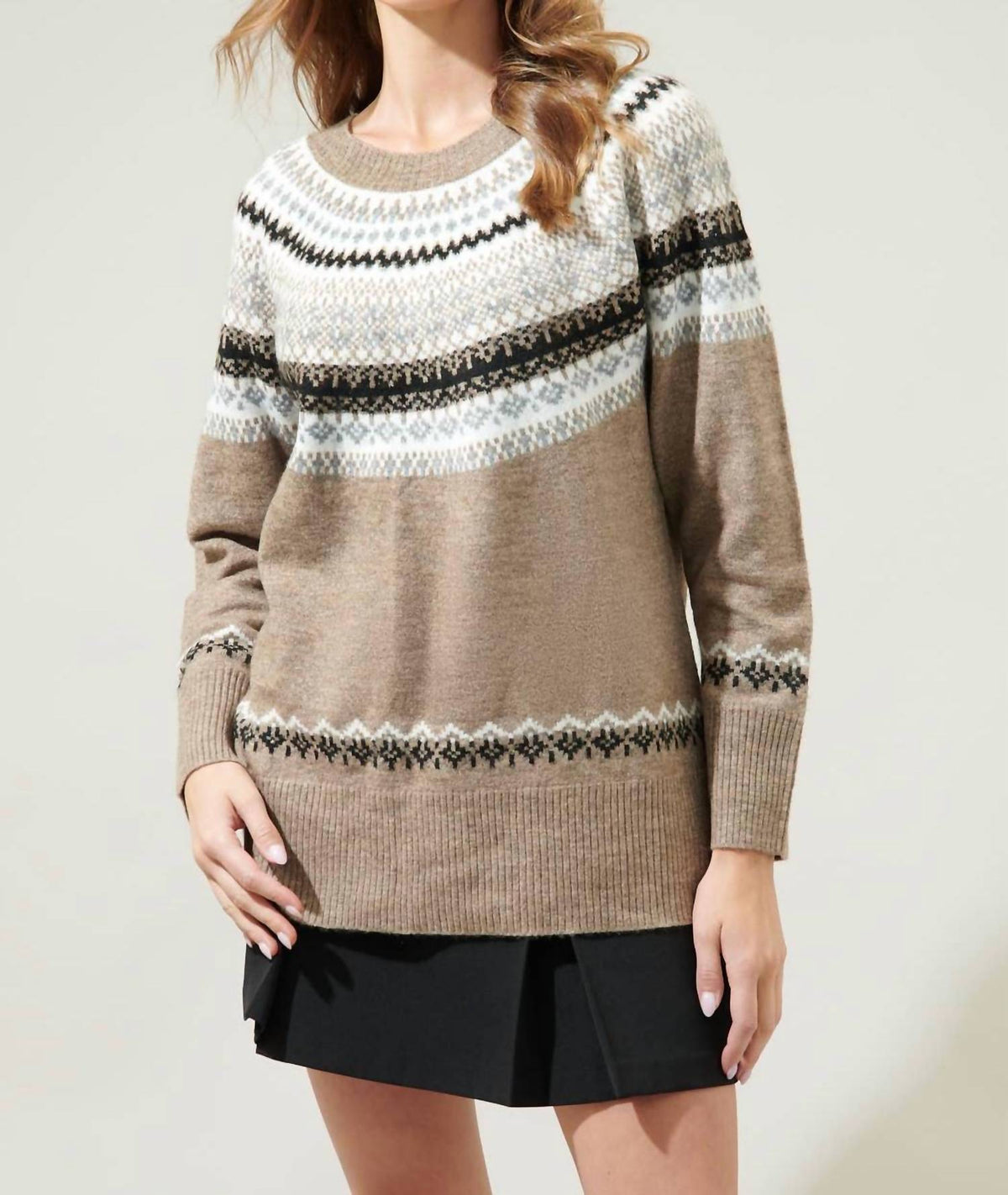 Sugarlips - McNeal Fair Isle Crewneck Sweater