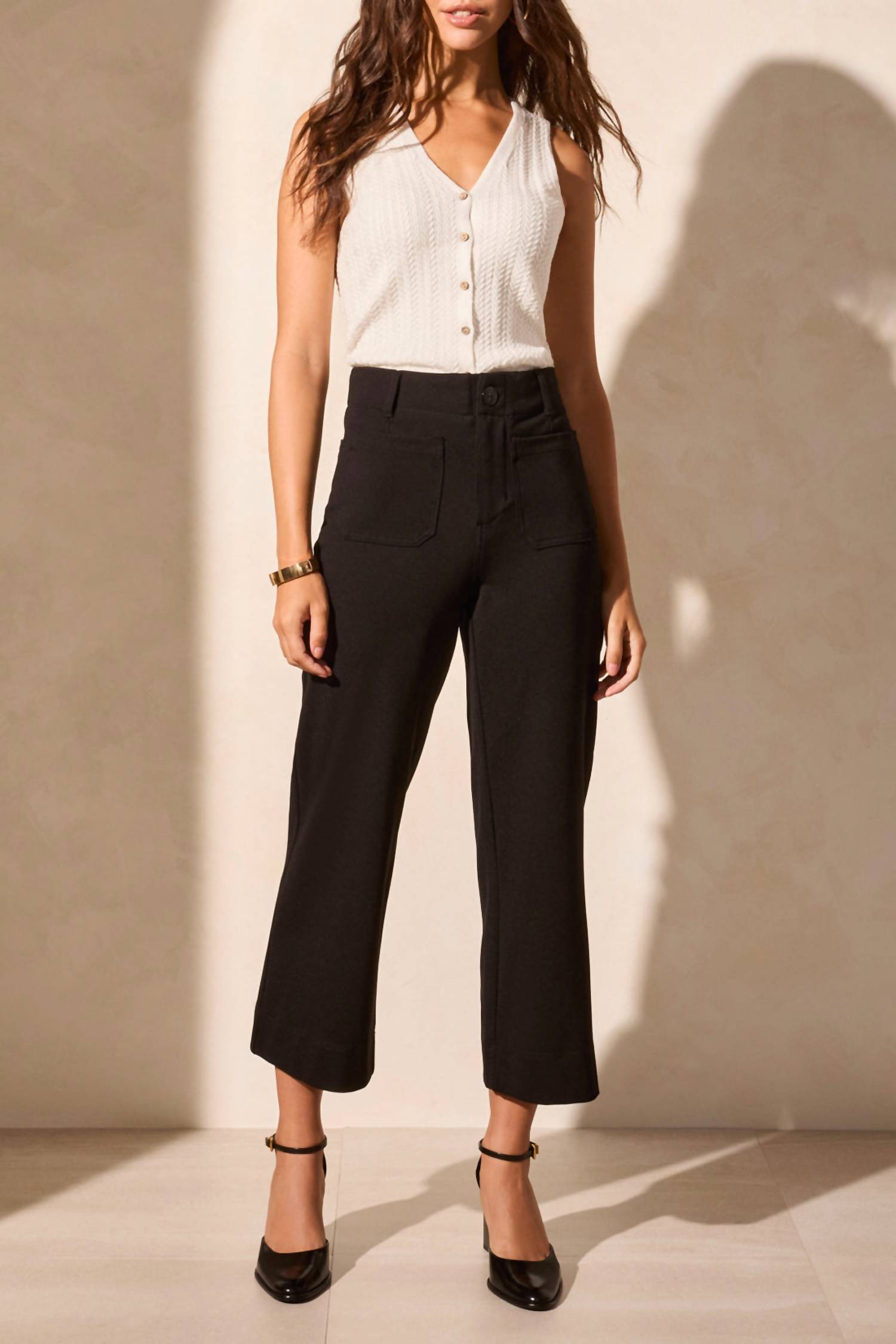 Tribal - High Rise Capri Pant With Pockets