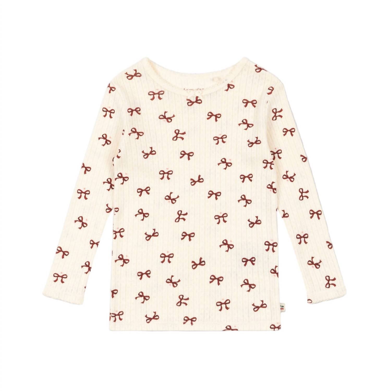 Konges Sløjd - Kid's Bow Rouge Shirt Top