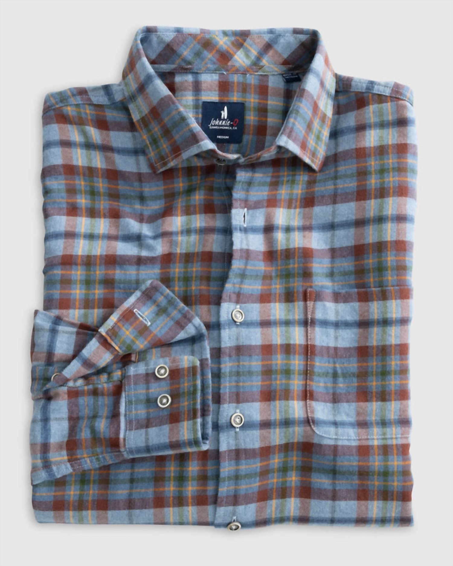Johnnie-O - Men's Roger Tucked Cotton Blend Button Up Shirt