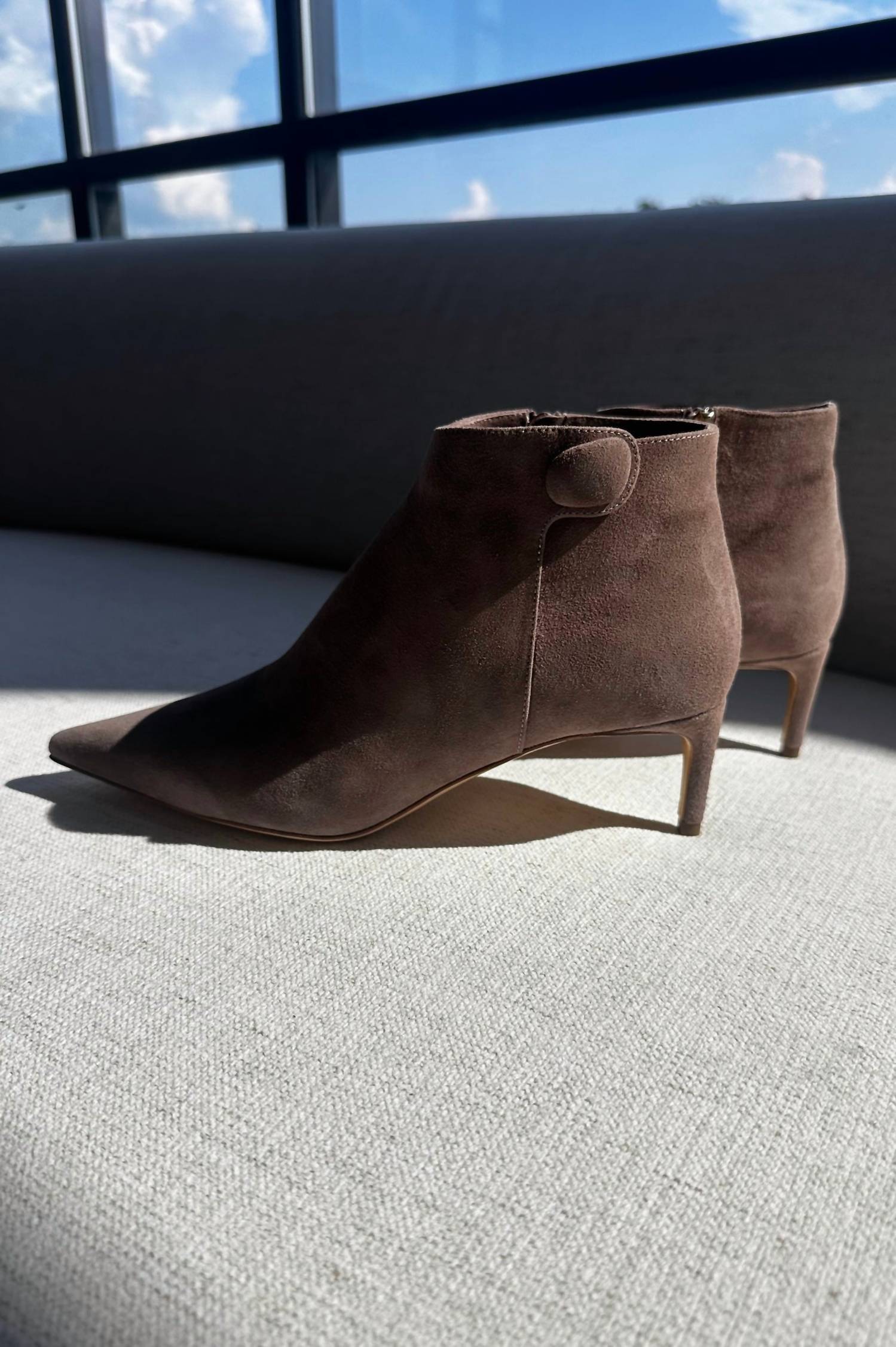 Rupert Sanderson Women's Flame Pointed Toe Boots in greige - women's shoe - alternate view
