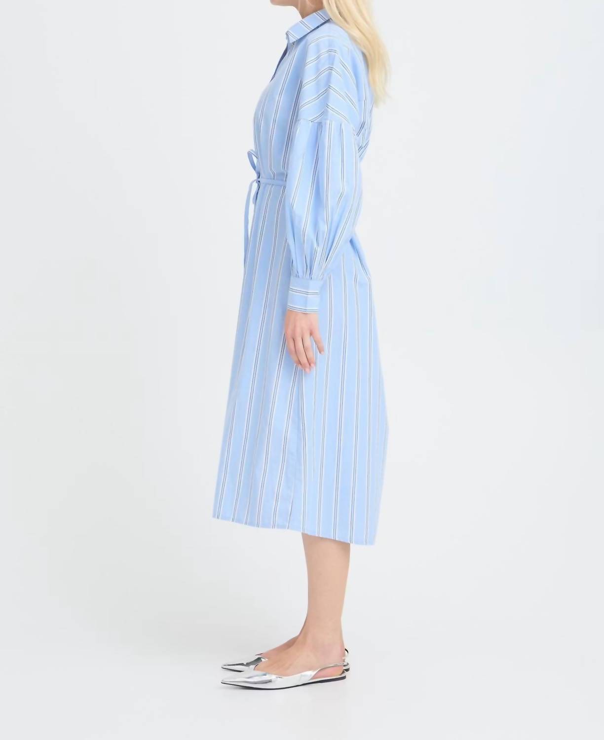 B.Young - Sierra Striped Shirt Dress