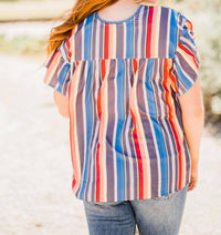 Layerz Clothing - Serape Embroidered Top