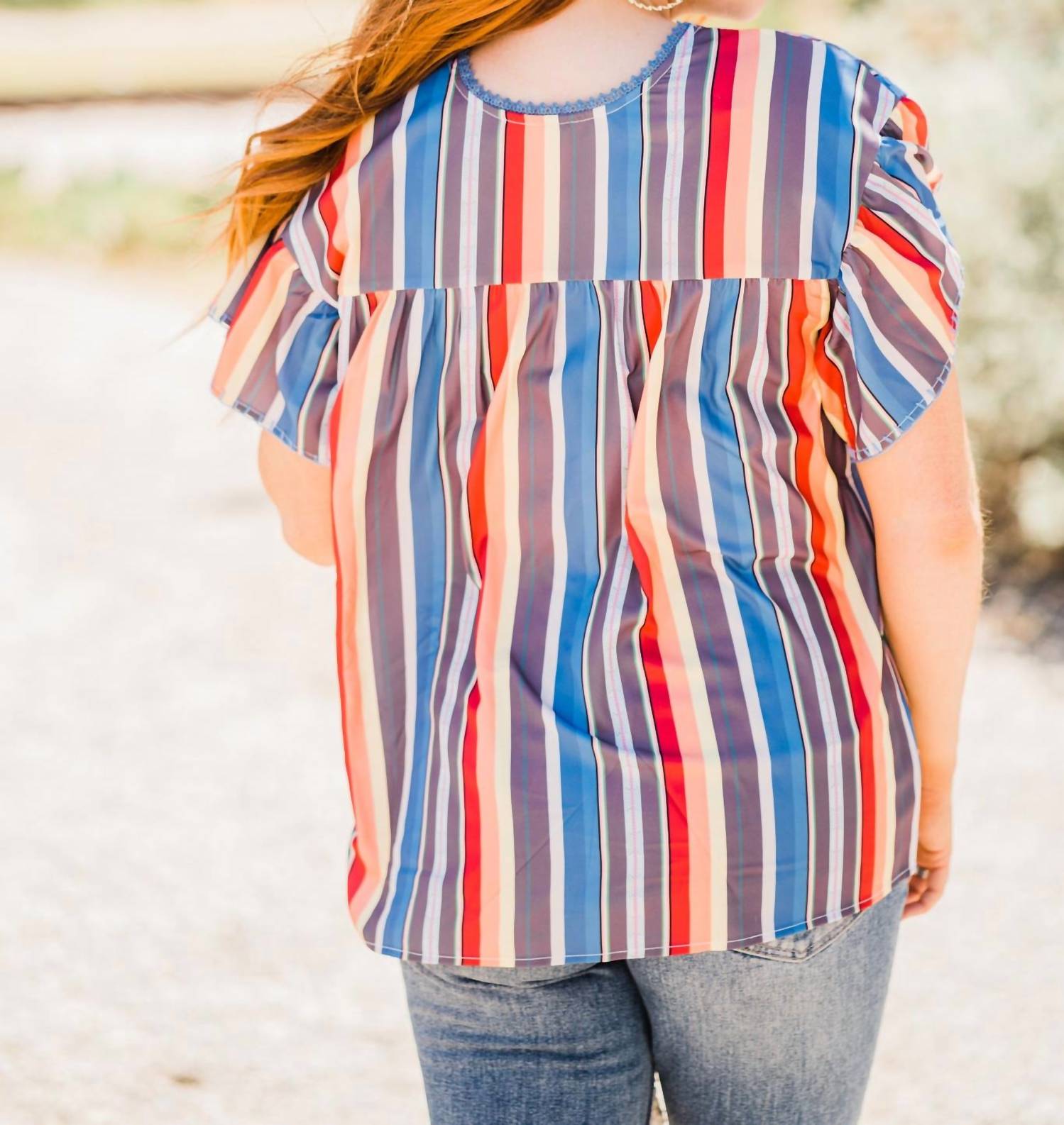 Layerz Clothing - Serape Embroidered Top