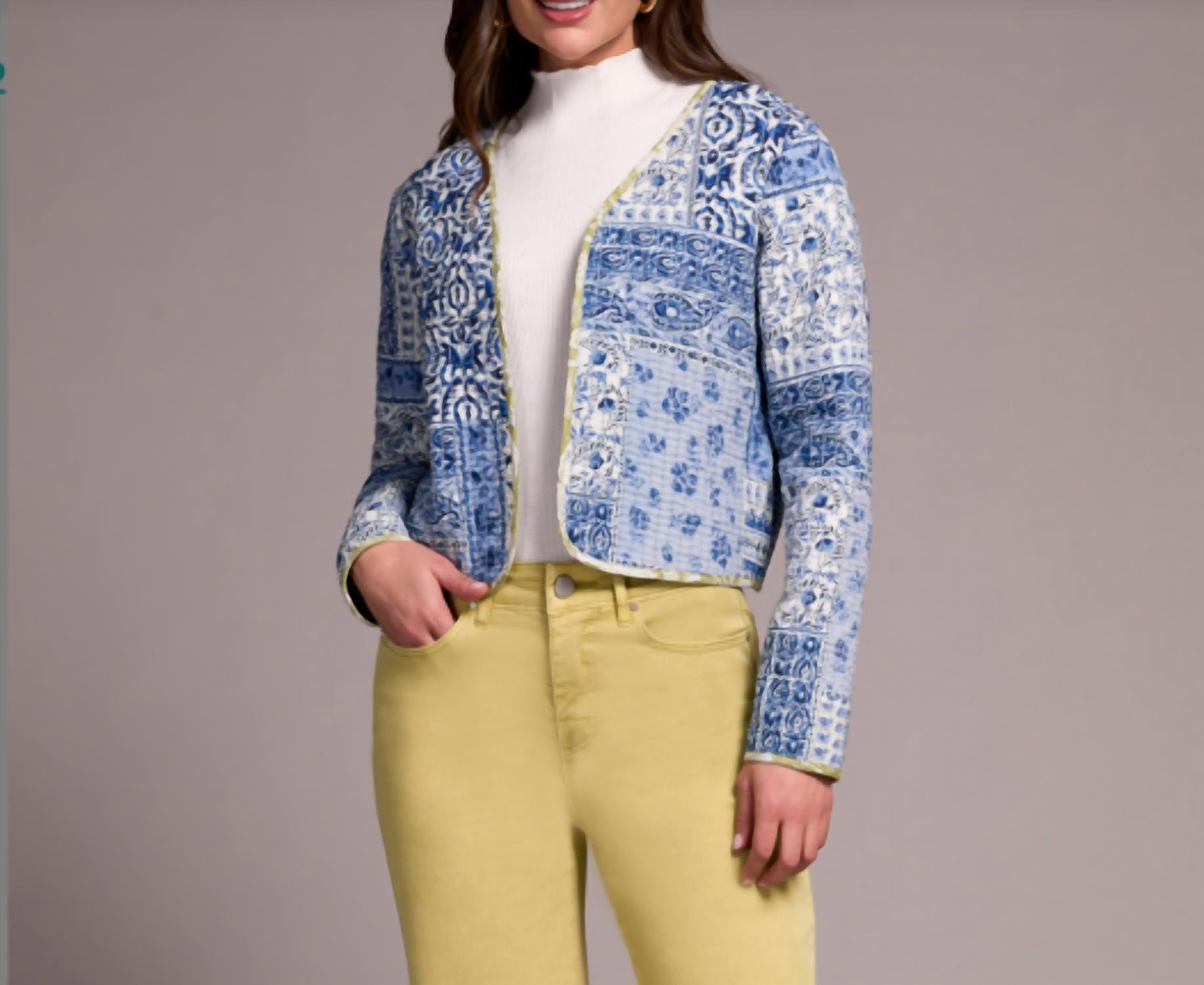 Tribal - Quilted Cotton Patchwork Reversible Jacket