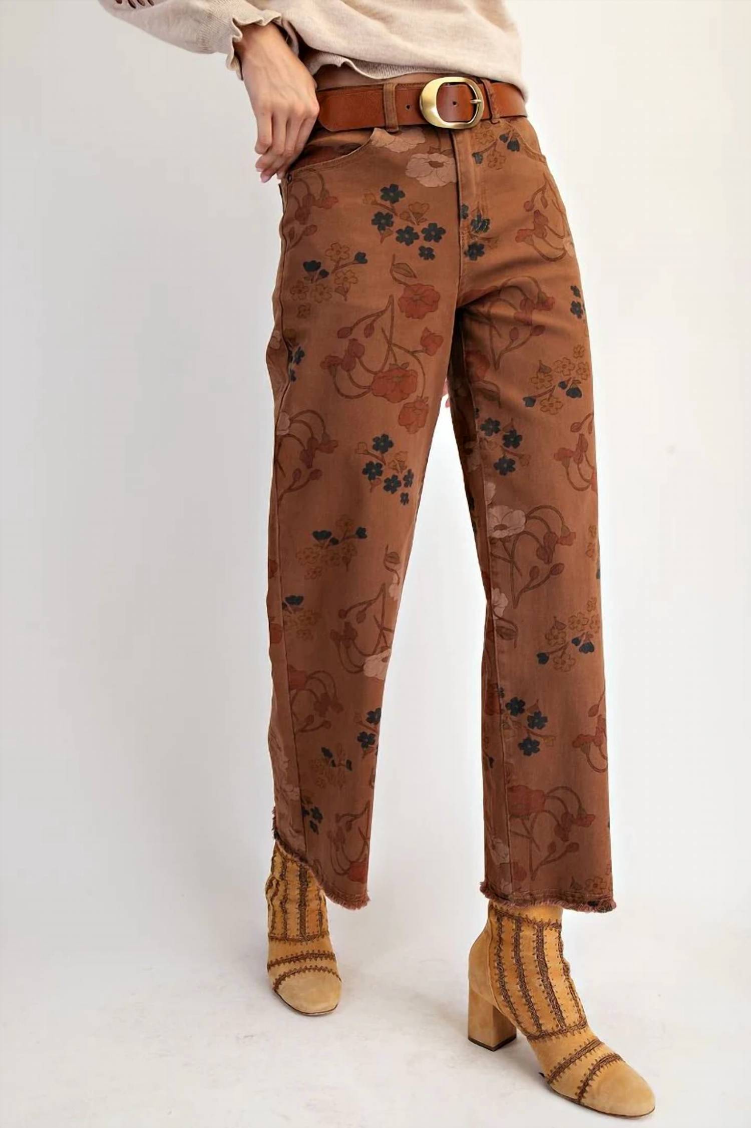 Easel - Flora Twill Pants