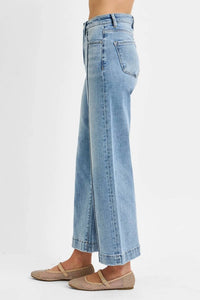 Risen - Front Seam Wide Leg Jeans
