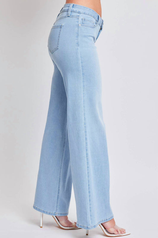 Ymi - Junior Low Rise Wide Leg Jeans
