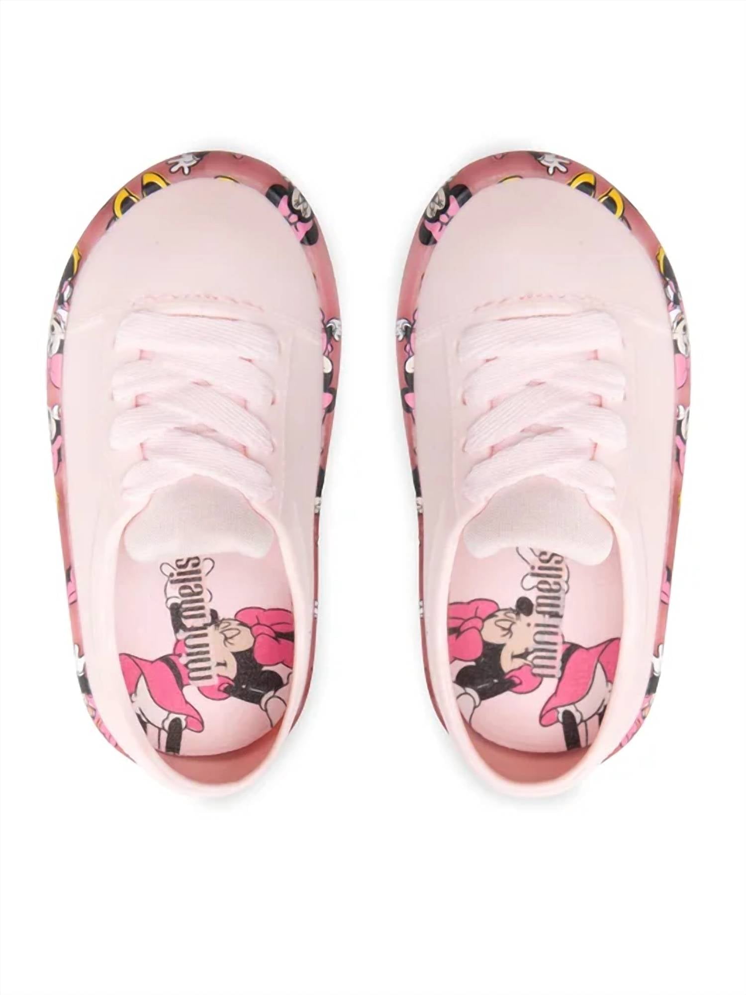 Mini Melissa Girls Street Mickey & Friends Sandals in pink - kids' sandal - alternate view