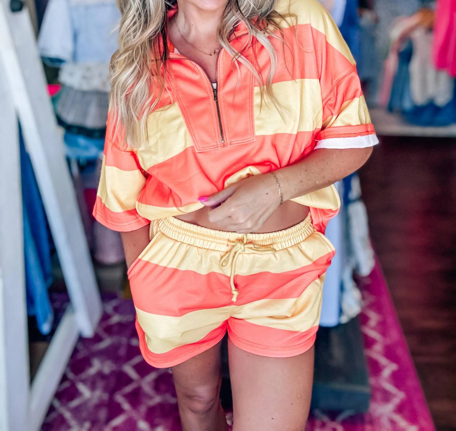 Lovlov - Sunset Stripe Lounge Set