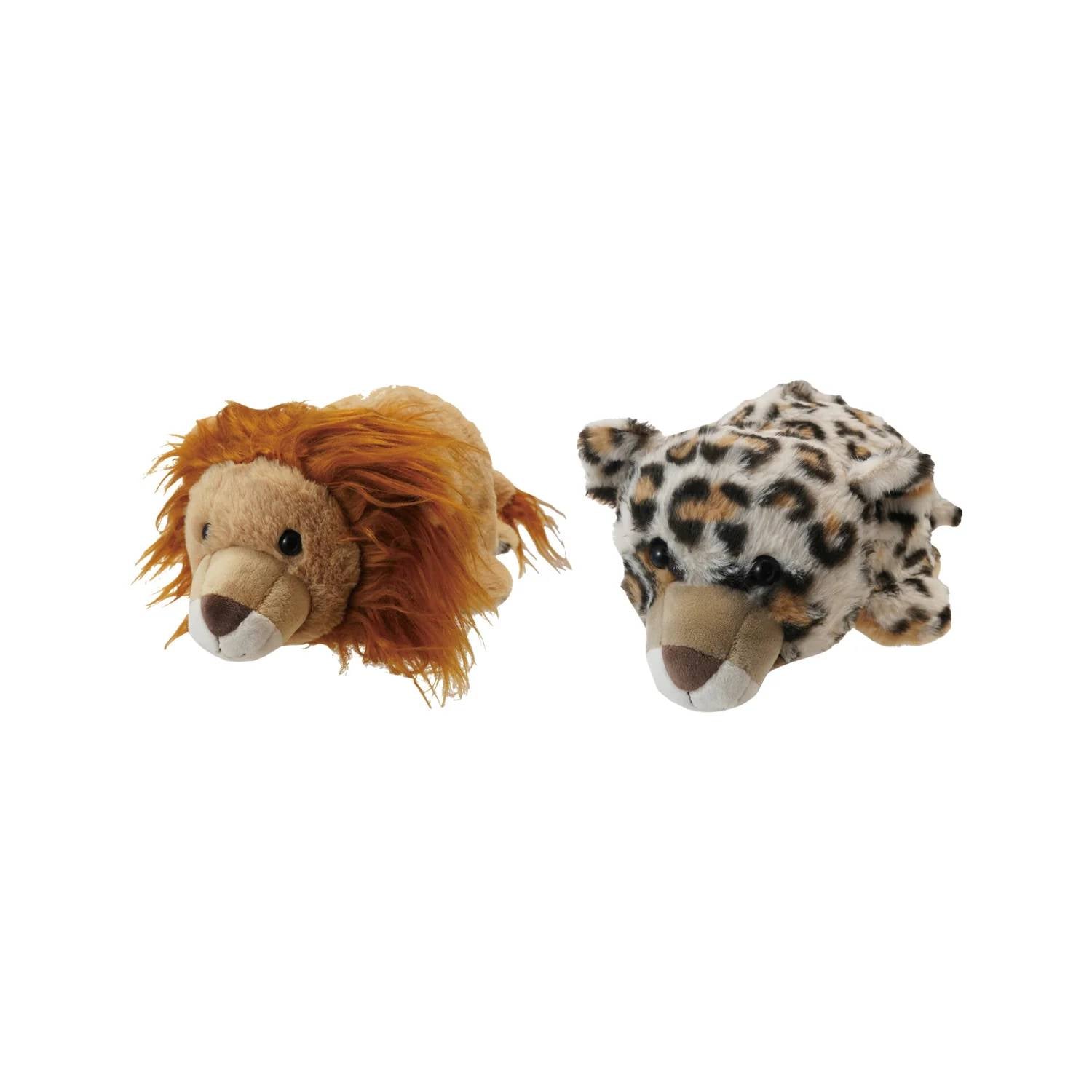 Creative Co-Op - Plush 2-in-1 Peek-A-Boo Lion Leopard Toy