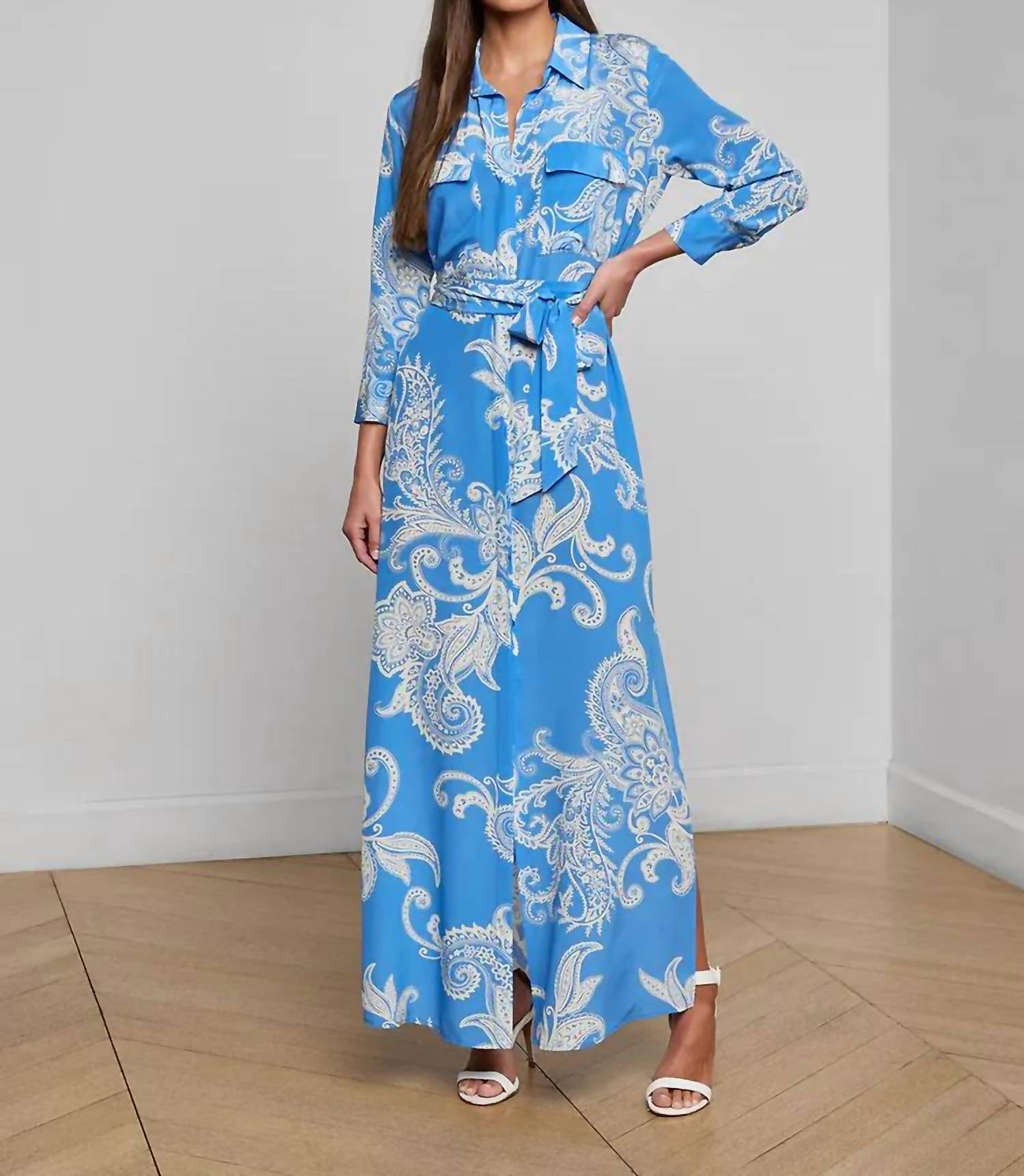 L'Agence - Cameron Long Sleeve Shirt Dress