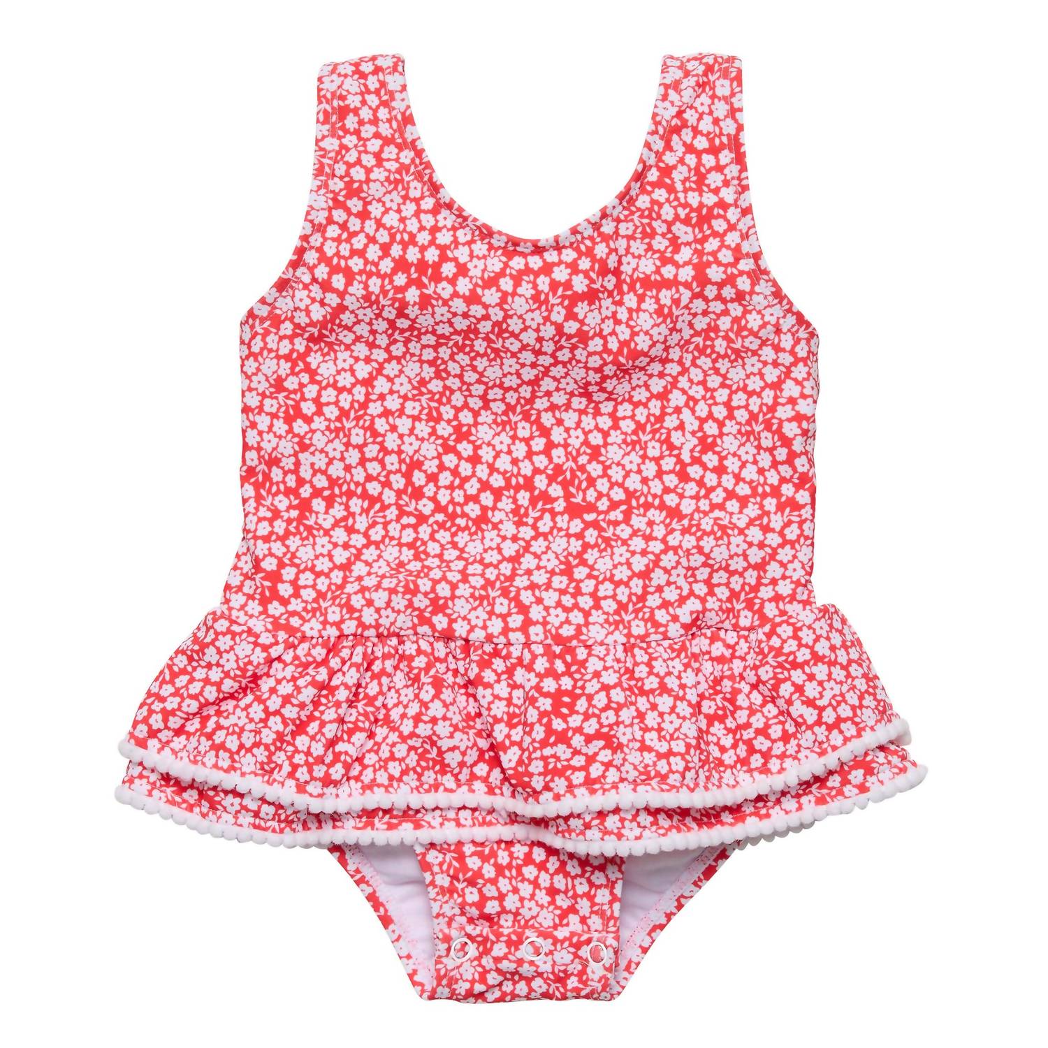 Snapper Rock - Girl's Ditsy Bloom Skirt Swimsuit