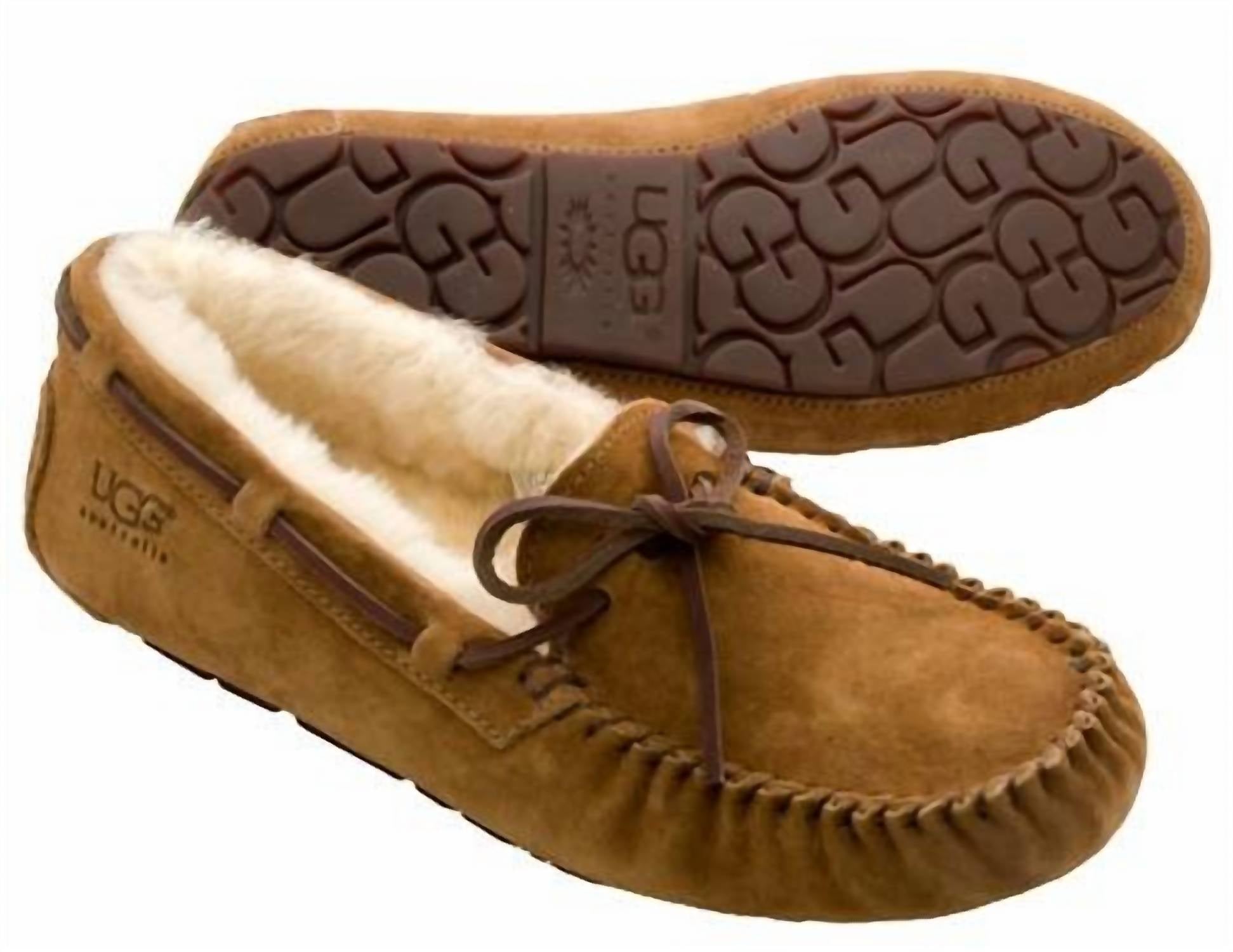 Ugg - Women's Dakota Shearling Logo Slippers