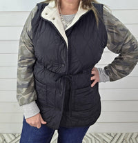 Staccato - Sherpa Lined Quilted Tie Vest