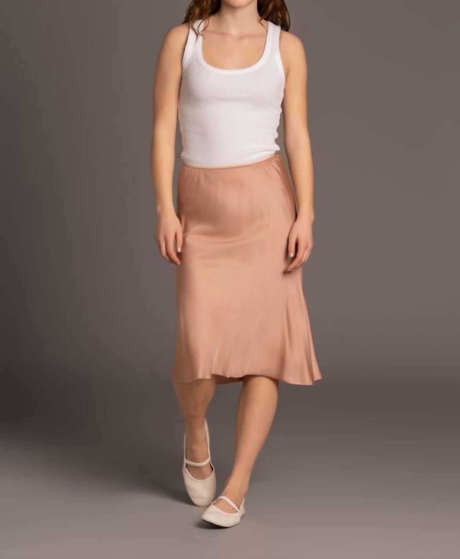 N°21 - Satin Midi Skirt