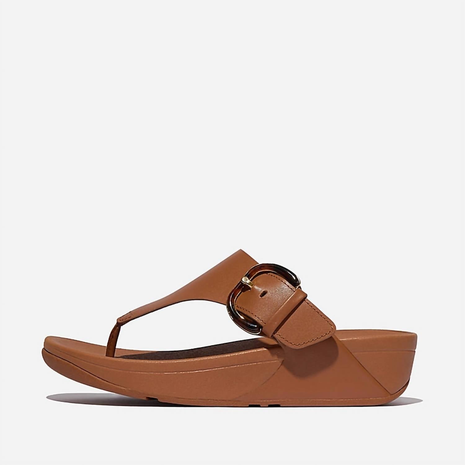 Fitflop - Women's Lulu Resin Buckle Toe Post Sandal